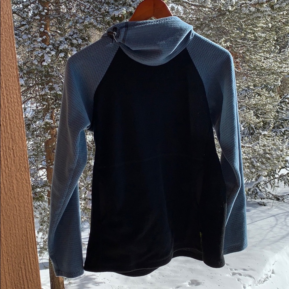 Melanzana Micro Grid Hoodie, size women small
